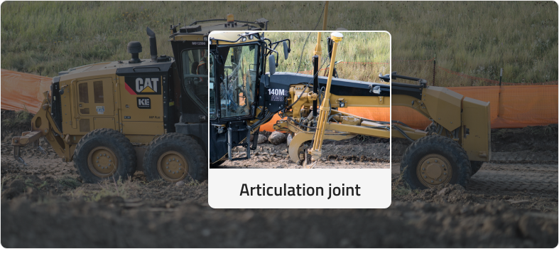 What Is a Motor Grader and What Does it Do-part3-articulation joint
