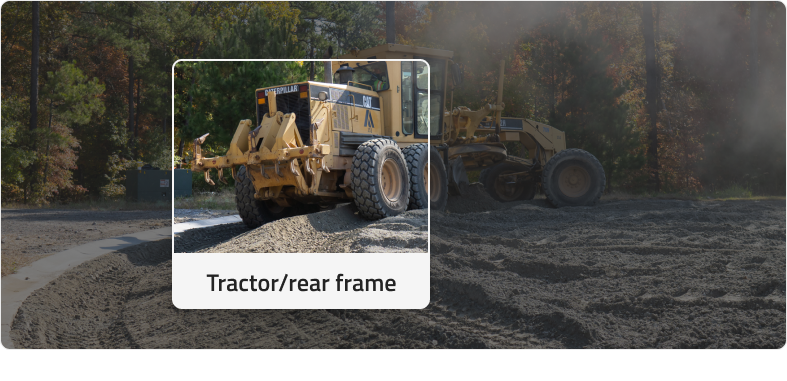 What Is a Motor Grader and What Does it Do-parts1-rear frame
