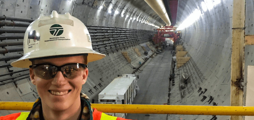 Aaron Witt in Construction Site Tunnel