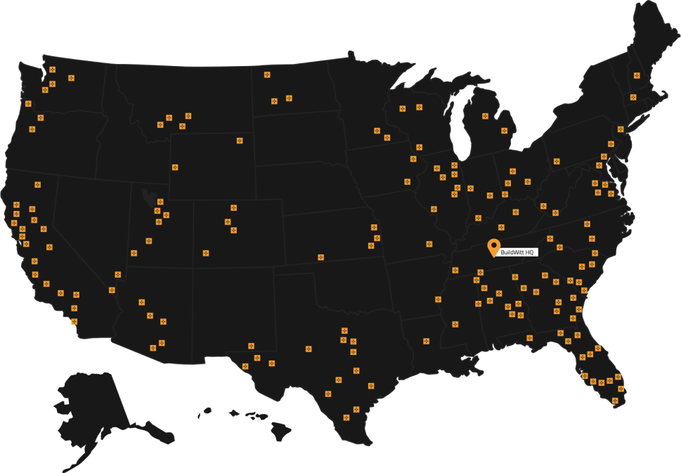 BuildWitt jobsites visited