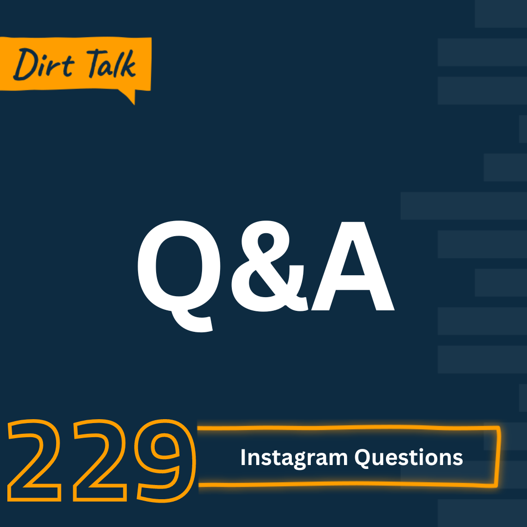 More Questions from Instagram: Monday Q&A