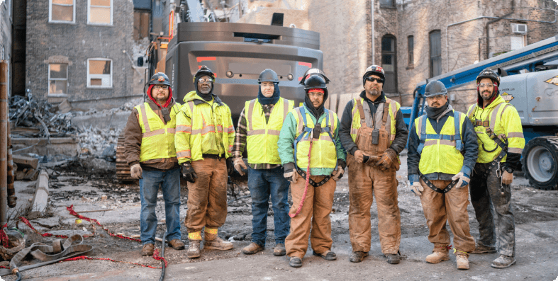 Dirt World crew on the jobsite