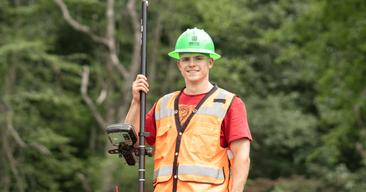 Grade checker on the jobsite